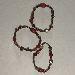 Silpada layered beaded stretch bracelet